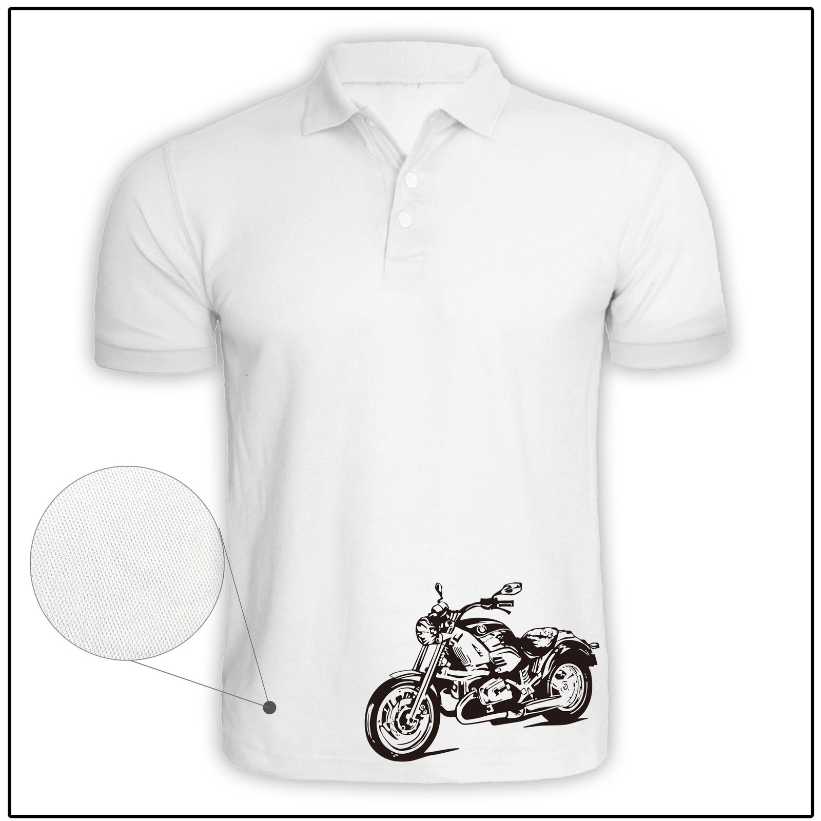 Bike/Bullet Printed Polo T-shirt – CMTD1001