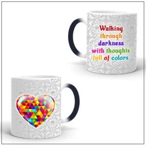 Colourful Heart Magic Mug – MCMD1007