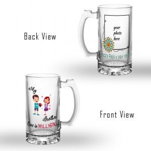 Raksha Bandhan Special Glass Beer Mug