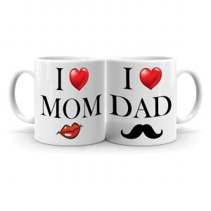 I Love Mom and Dad Coffee Mug (Set of 2) – RTKWM2021-121