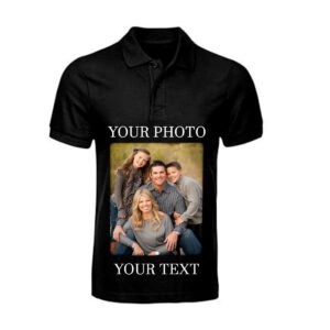 Customized  Black  Collar Polo T-Shirt