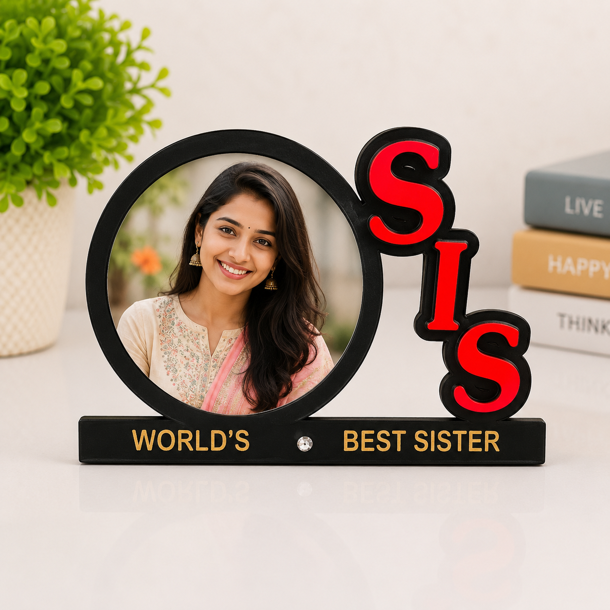 Rakshabandhan Special Best Sister In the world Table Top Frame 1 Rakshabandhan Special Best Sister In the world Table Top Frame - Image 1