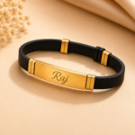 Customized Leather Bracelet Rakhi Rakshabandhan Special