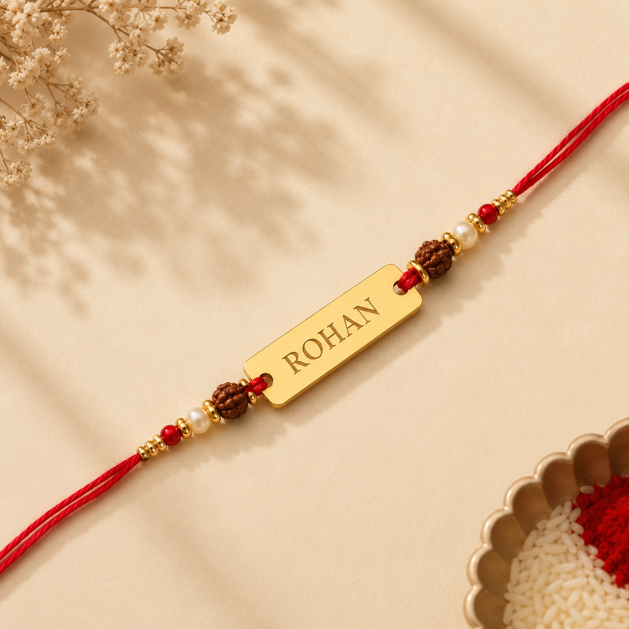 Rakshabandhan Special Customized Metal Rakhi Customized Metal Rakhi Rakshabandhan Special - Image 1